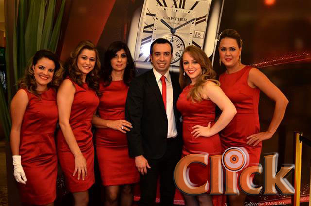Coquetel de lançamento da marca Cartier na Lafith